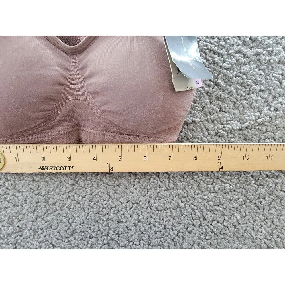 Wacoal B-Smooth Wirefree Removable Pads Bralette Women's 32 Taupe Pullover - Picture 6 of 14